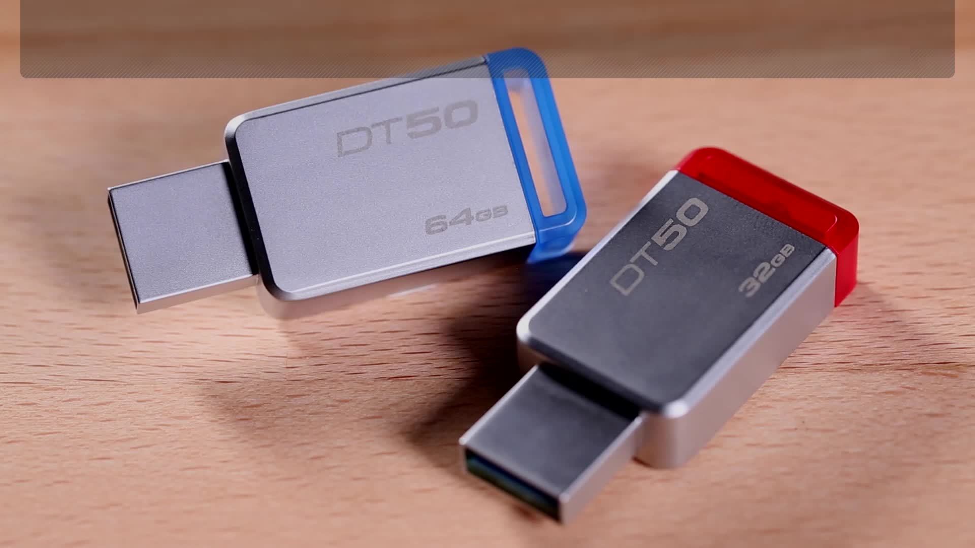 Флеш-накопитель Kingston 32GB USB 3.0 Data Traveler (DT50) (Steel & Red) 3