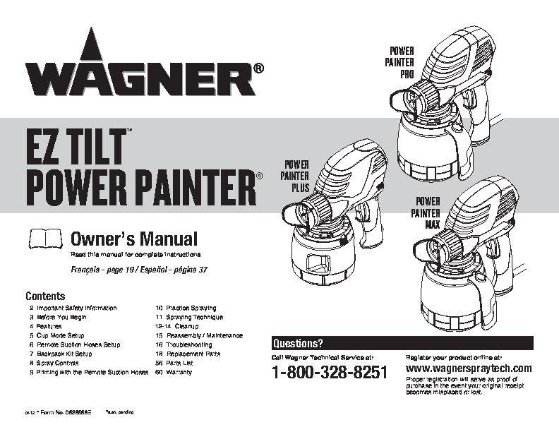 Wagner power painter plus manual